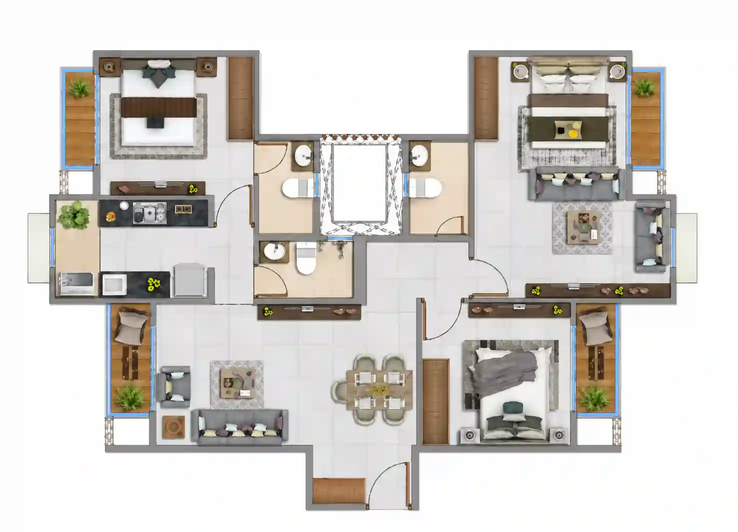 navratan vrindavan global floorplan layout